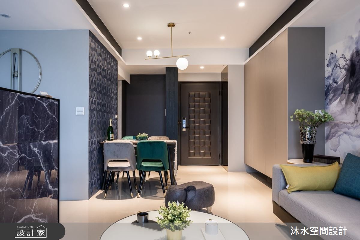 25坪新成屋(5年以下)＿混搭風客廳案例圖片＿沐水空間設計＿沐水_09之8