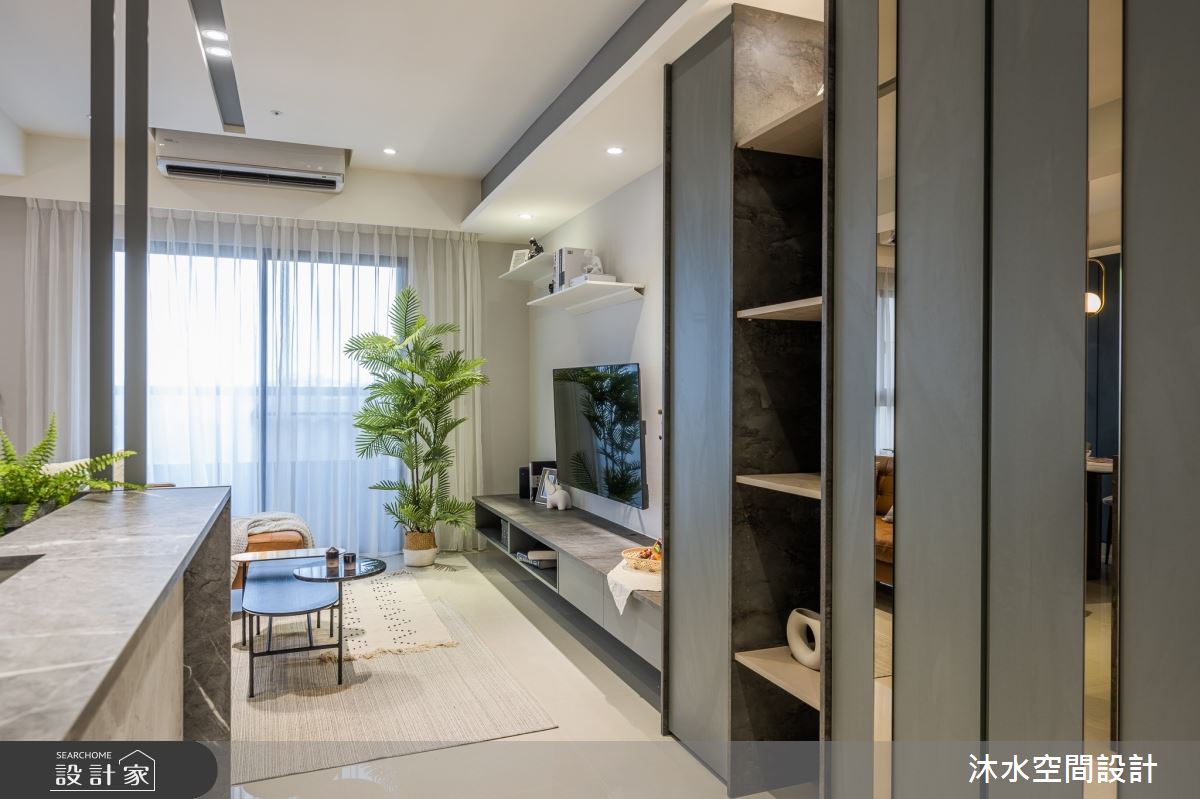 25坪新成屋(5年以下)＿混搭風客廳案例圖片＿沐水空間設計＿沐水_12之2
