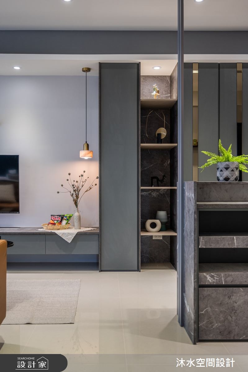 25坪新成屋(5年以下)＿混搭風客廳案例圖片＿沐水空間設計＿沐水_12之6