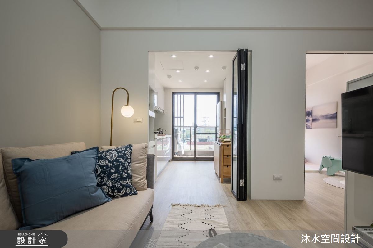 19坪新成屋(5年以下)＿北歐風客廳廚房案例圖片＿沐水空間設計＿沐水_14之4