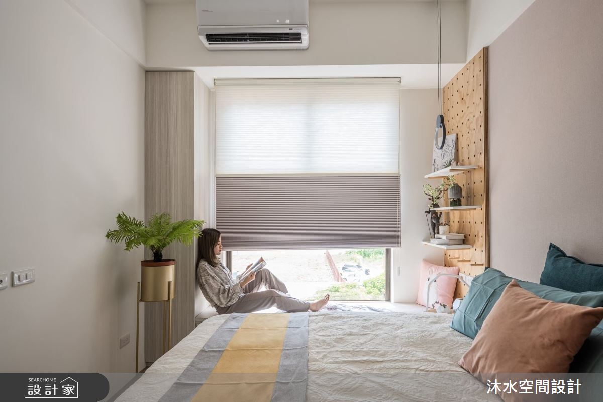 19坪新成屋(5年以下)＿北歐風臥室臥榻案例圖片＿沐水空間設計＿沐水_14之21