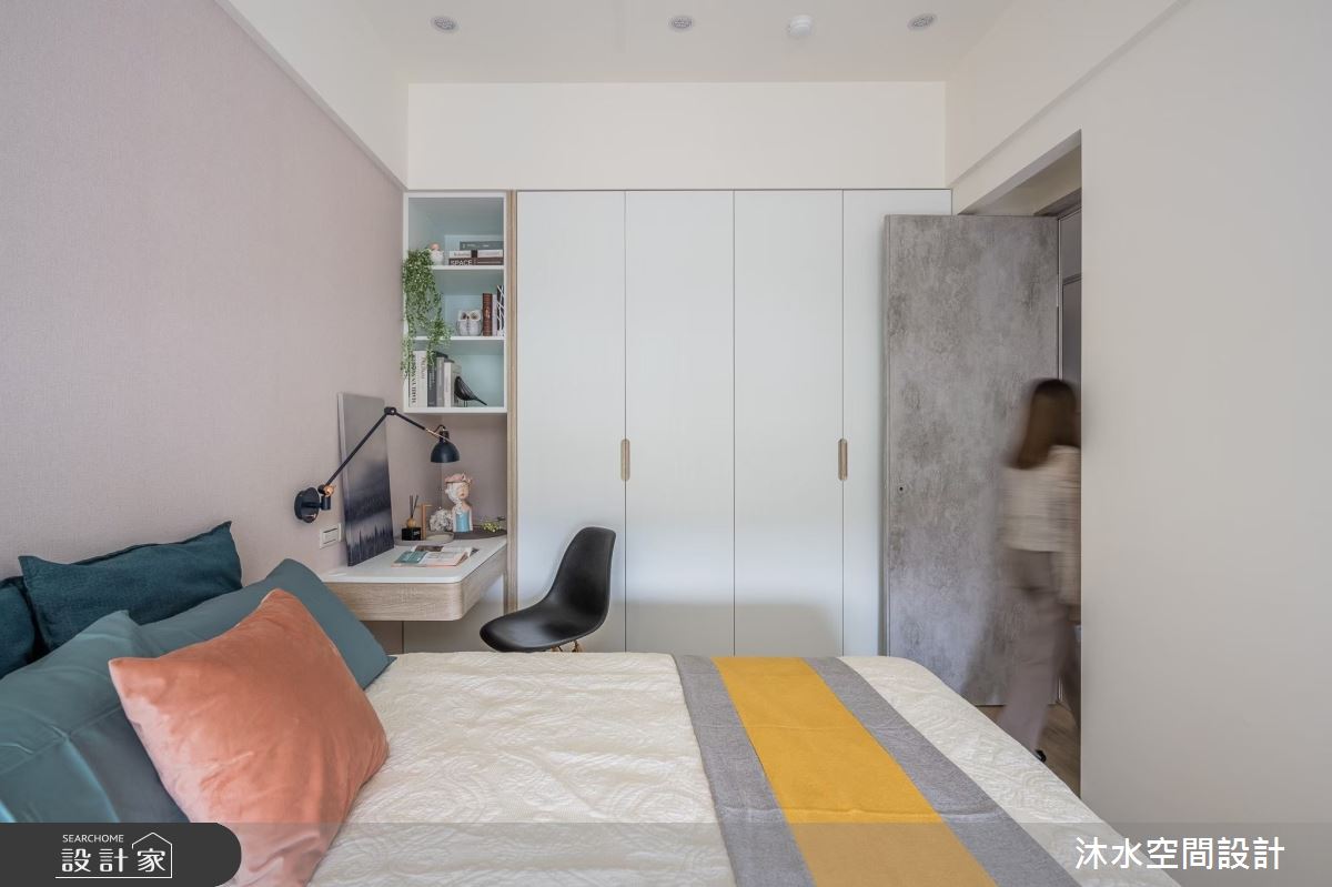 19坪新成屋(5年以下)＿北歐風臥室臥榻案例圖片＿沐水空間設計＿沐水_14之23