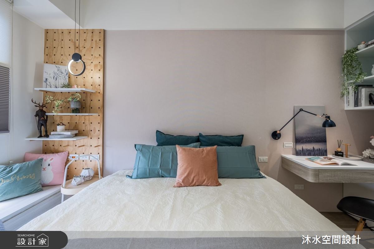 19坪新成屋(5年以下)＿北歐風臥室臥榻案例圖片＿沐水空間設計＿沐水_14之24