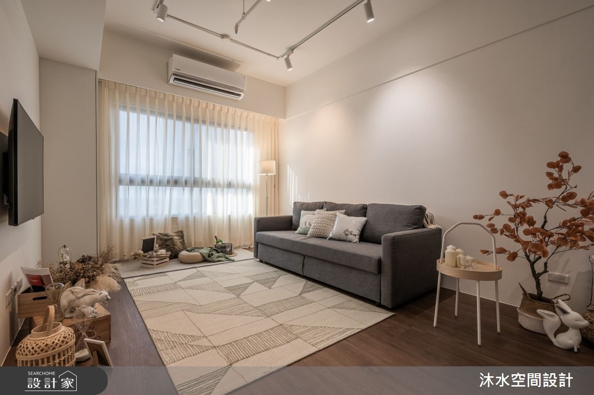19坪新成屋(5年以下)＿簡約風客廳案例圖片＿沐水空間設計＿沐水_15之5