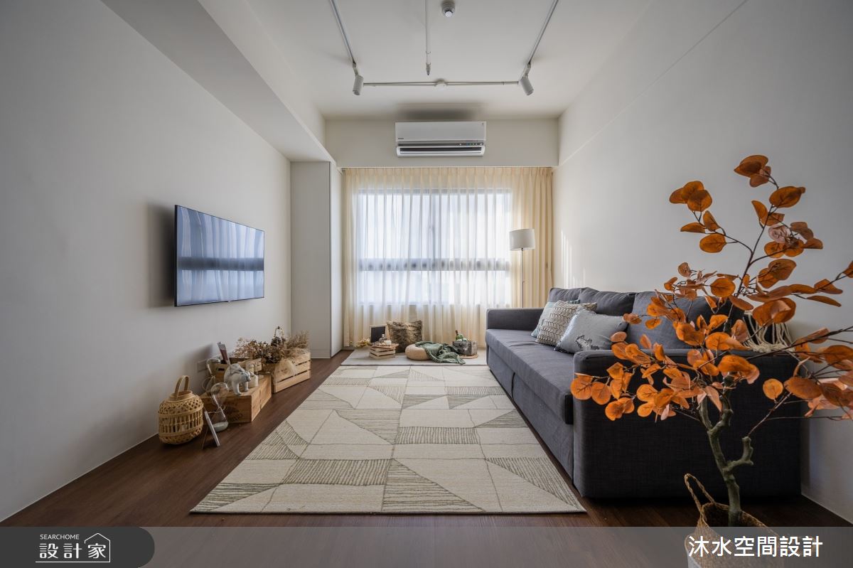 19坪新成屋(5年以下)＿簡約風客廳案例圖片＿沐水空間設計＿沐水_15之6