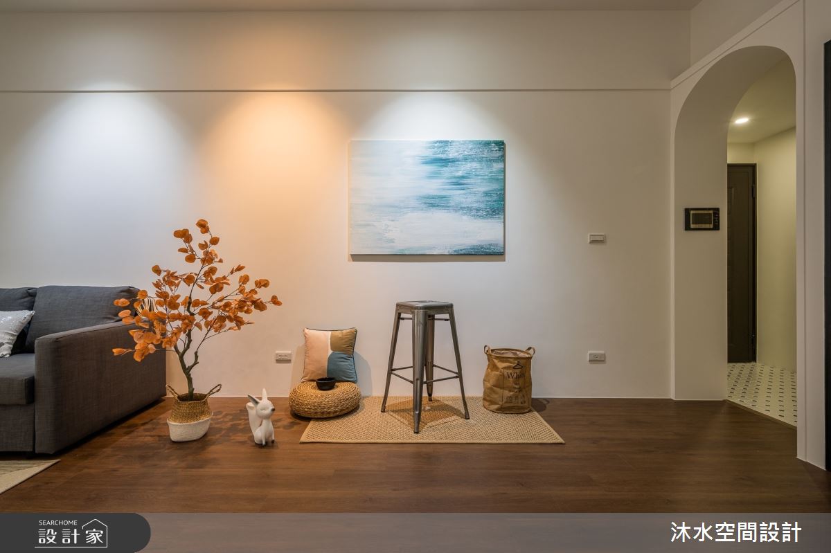 19坪新成屋(5年以下)＿簡約風客廳案例圖片＿沐水空間設計＿沐水_15之4