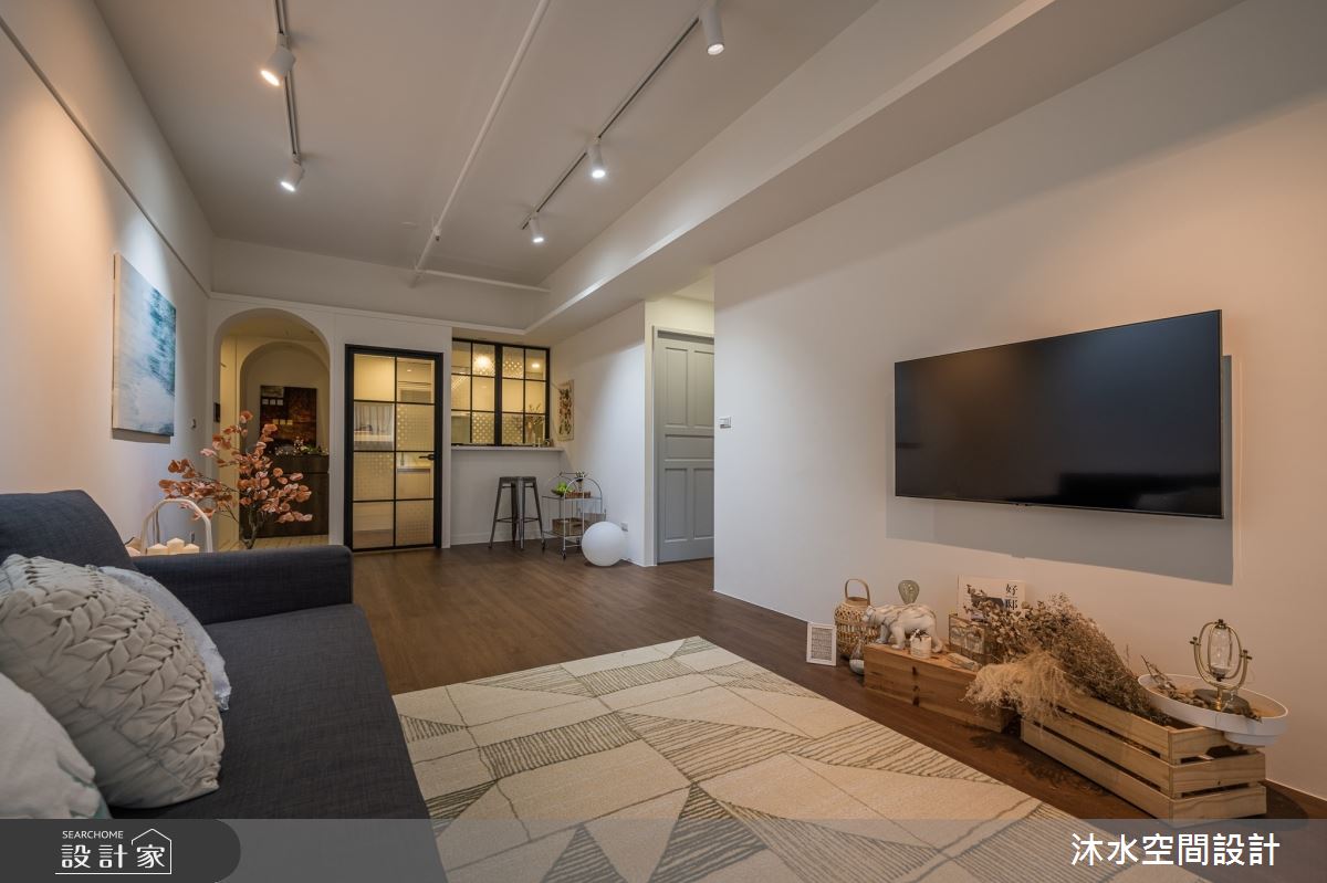 19坪新成屋(5年以下)＿簡約風客廳廚房吧檯案例圖片＿沐水空間設計＿沐水_15之8