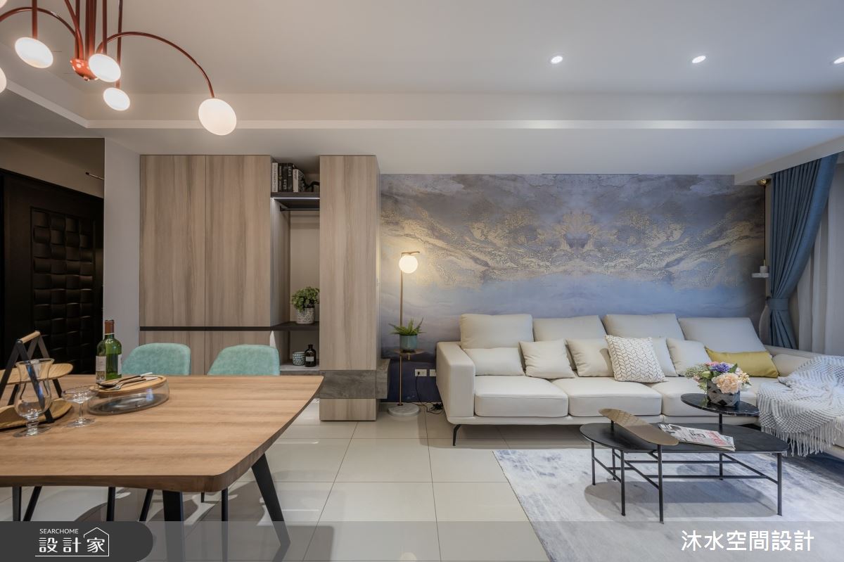 22坪新成屋(5年以下)＿混搭風客廳餐廳案例圖片＿沐水空間設計＿沐水_16之5