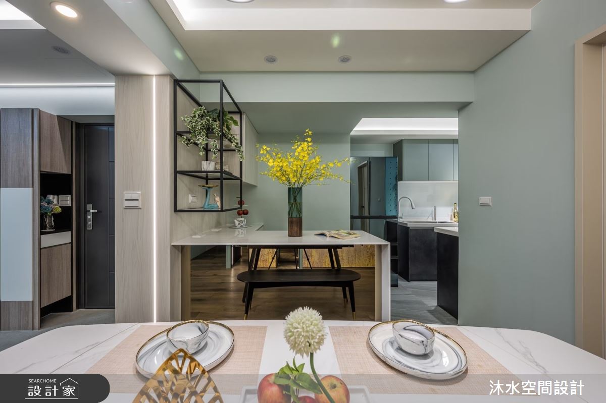 32坪老屋(16~30年)＿混搭風餐廳吧檯中島案例圖片＿沐水空間設計＿沐水_17之9