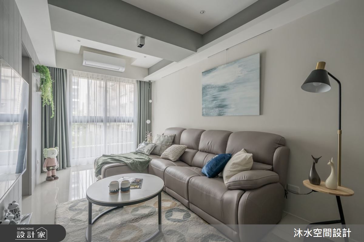 32坪新成屋(5年以下)＿現代風客廳案例圖片＿沐水空間設計＿沐水_21之2