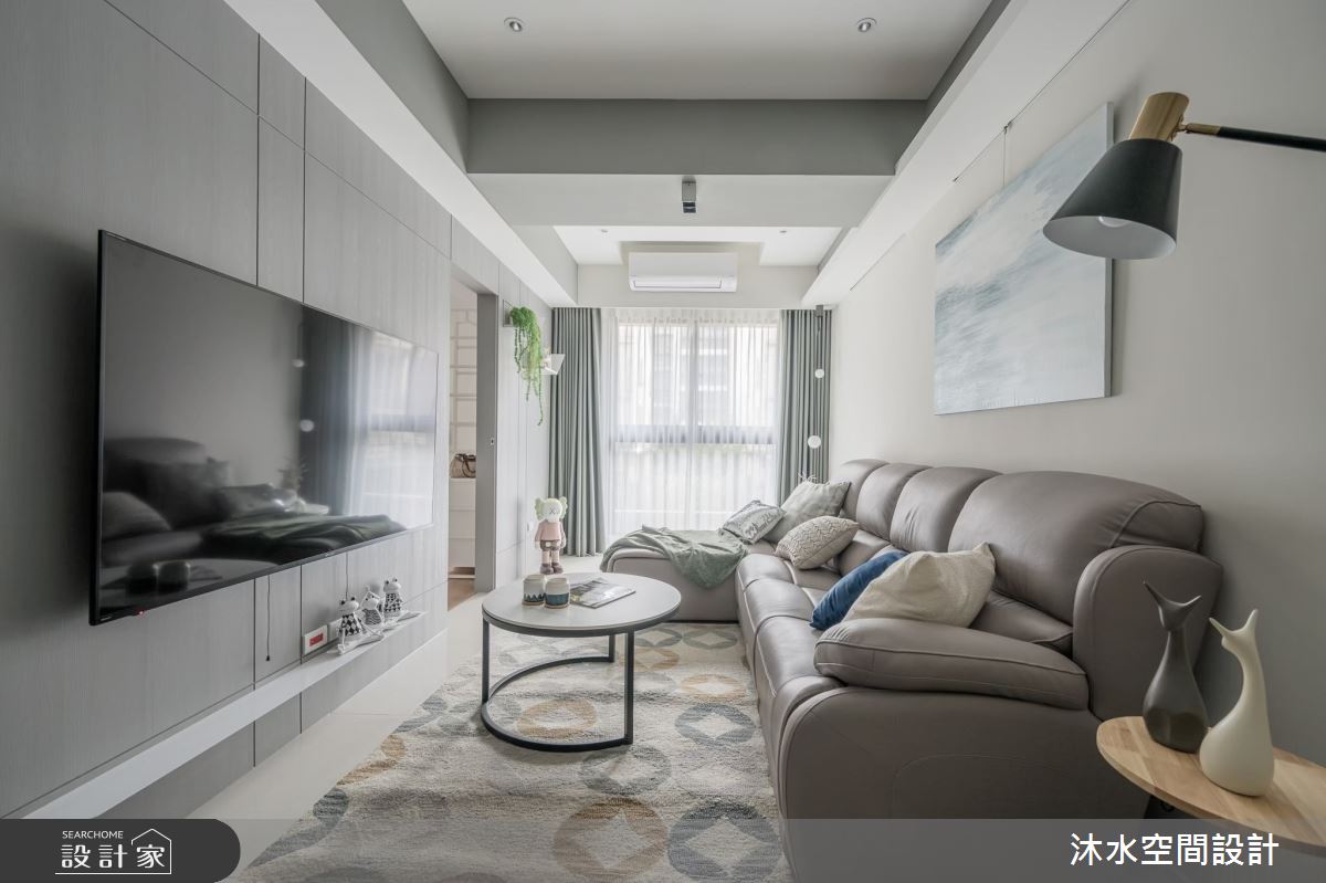 32坪新成屋(5年以下)＿現代風客廳案例圖片＿沐水空間設計＿沐水_21之3