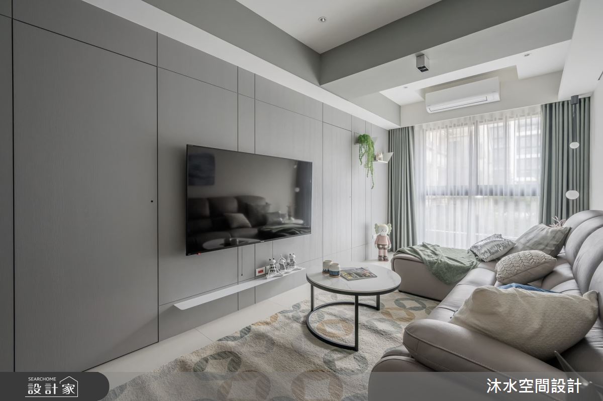 32坪新成屋(5年以下)＿現代風客廳案例圖片＿沐水空間設計＿沐水_21之4