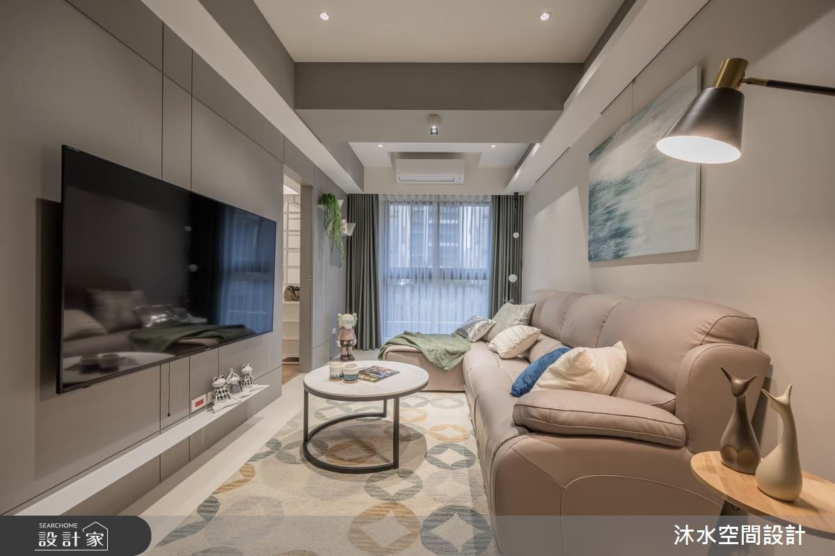 32坪新成屋(5年以下)＿現代風客廳案例圖片＿沐水空間設計＿沐水_21之7