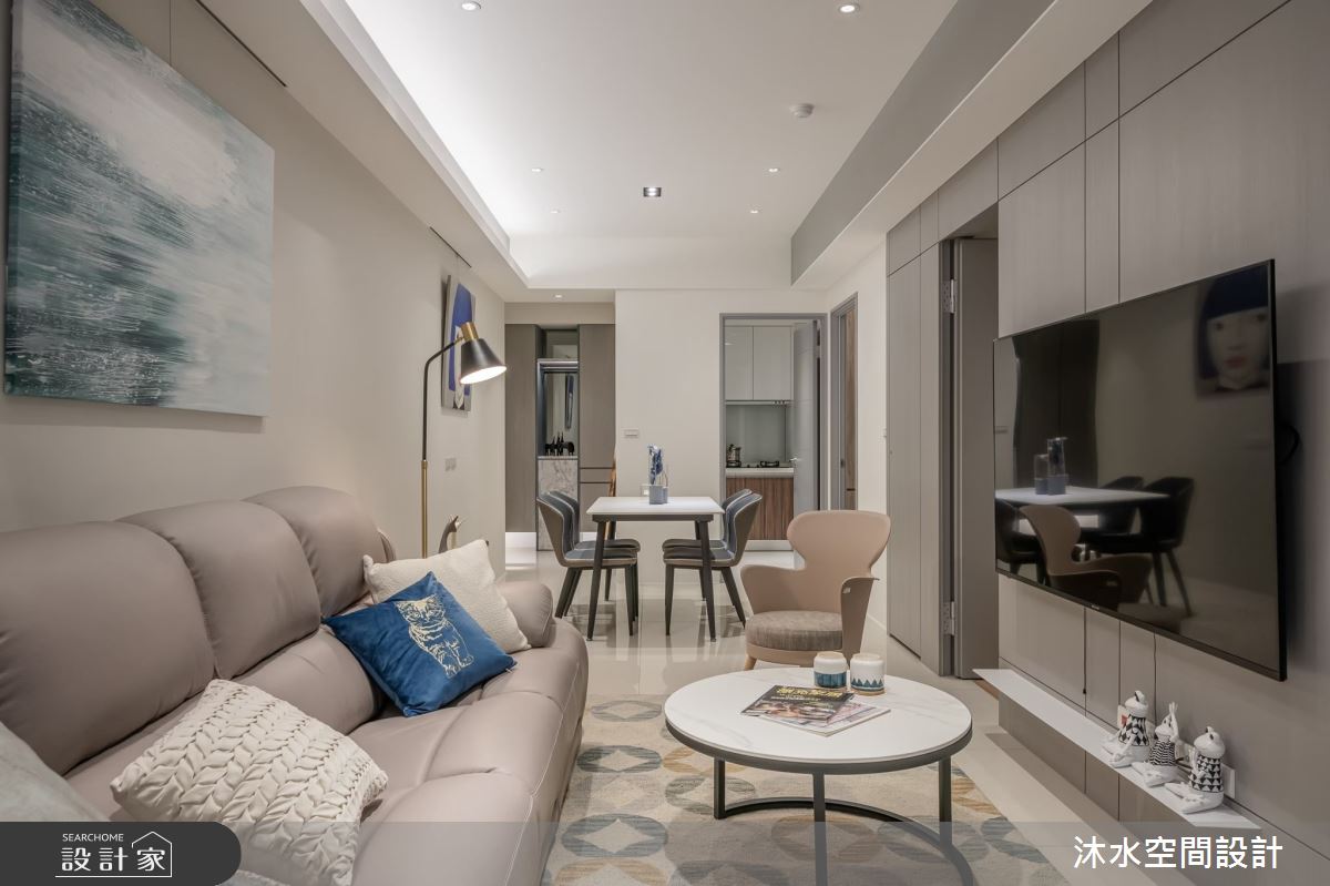 32坪新成屋(5年以下)＿現代風客廳案例圖片＿沐水空間設計＿沐水_21之12