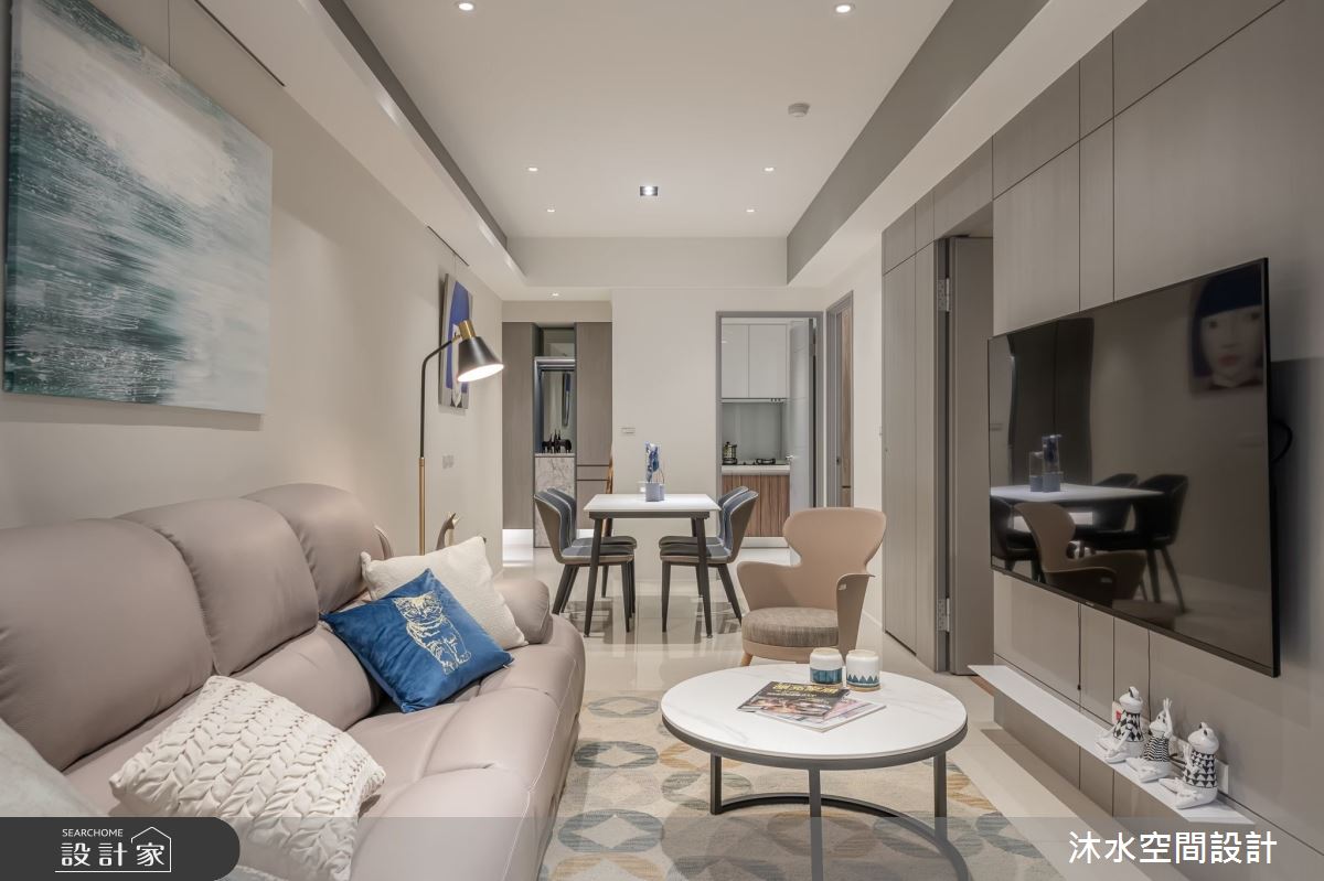 32坪新成屋(5年以下)＿現代風客廳案例圖片＿沐水空間設計＿沐水_21之13