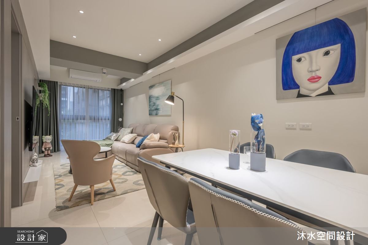 32坪新成屋(5年以下)＿現代風客廳餐廳案例圖片＿沐水空間設計＿沐水_21之15