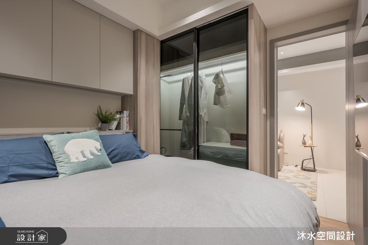 32坪新成屋(5年以下)＿現代風臥室更衣間案例圖片＿沐水空間設計＿沐水_21之17