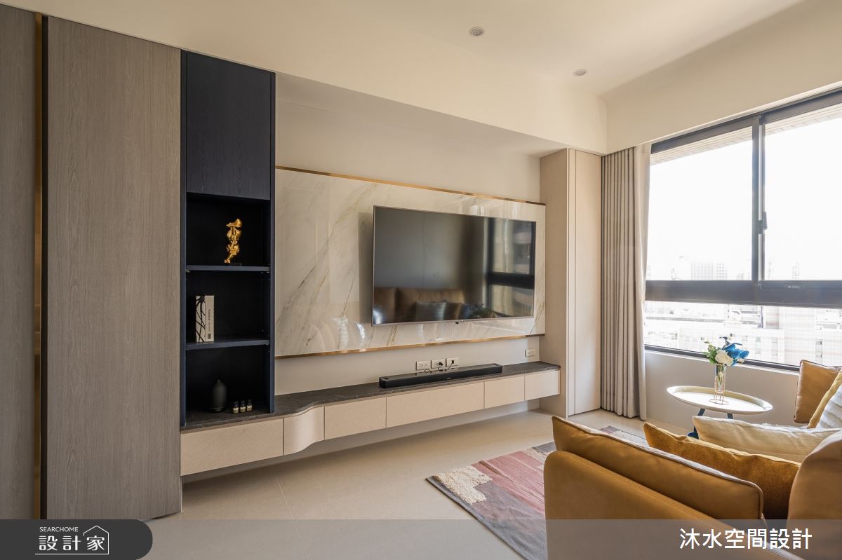 30坪新成屋(5年以下)＿現代風客廳案例圖片＿沐水空間設計＿沐水_22之6