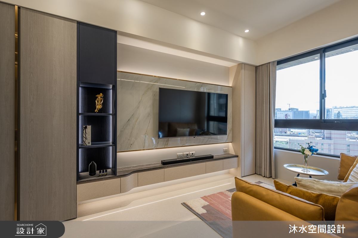 30坪新成屋(5年以下)＿現代風客廳案例圖片＿沐水空間設計＿沐水_22之7