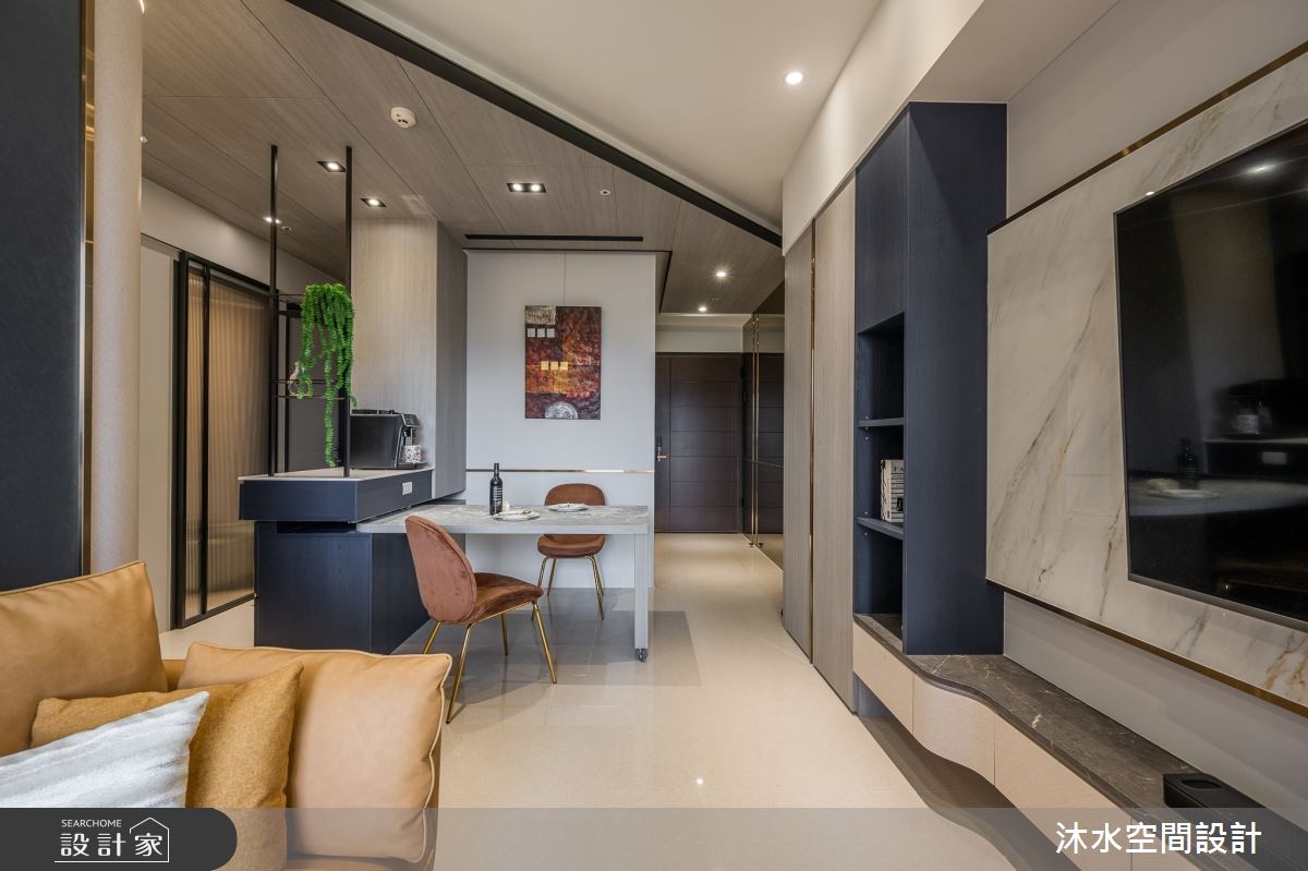 30坪新成屋(5年以下)＿現代風玄關客廳餐廳案例圖片＿沐水空間設計＿沐水_22之12