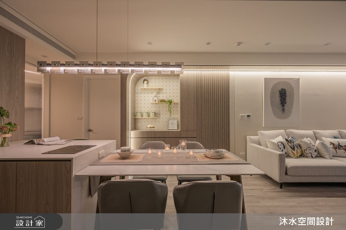 26坪新成屋(5年以下)＿現代風餐廳中島案例圖片＿沐水空間設計＿沐水_23之2