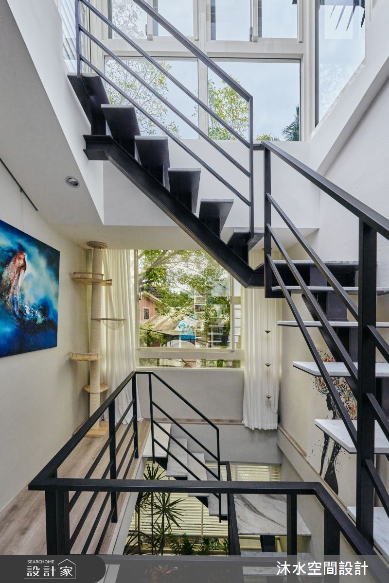 50坪老屋(31~40年)＿現代風樓梯案例圖片＿沐水空間設計＿沐水_25之13