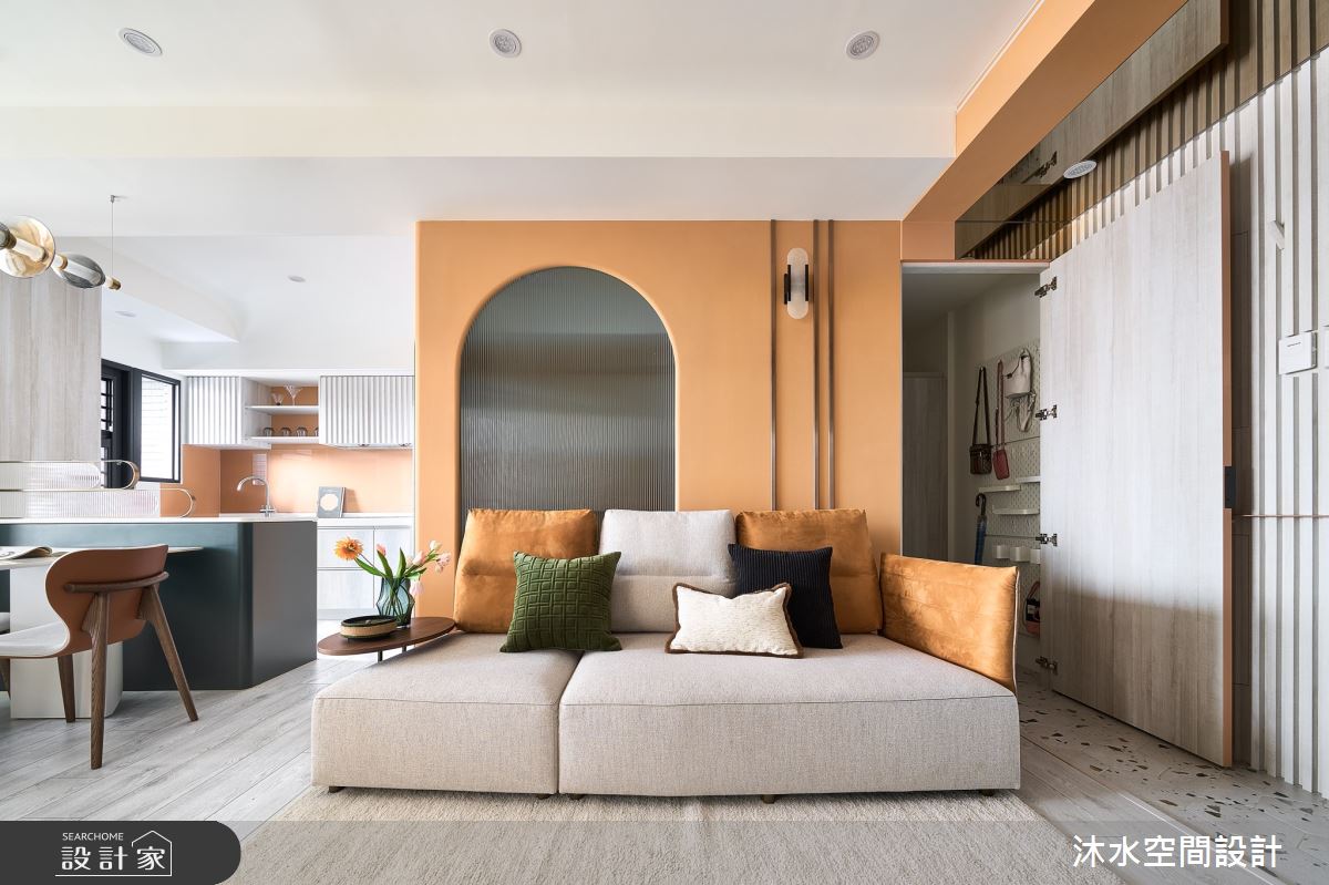 19坪新成屋(5年以下)＿現代風客廳餐廳廚房儲藏室中島案例圖片＿沐水空間設計＿沐水_29之4