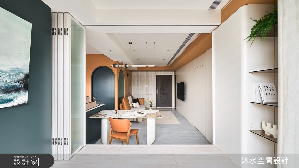 19坪新成屋(5年以下)＿現代風玄關客廳餐廳和室中島案例圖片＿沐水空間設計＿沐水_29之6