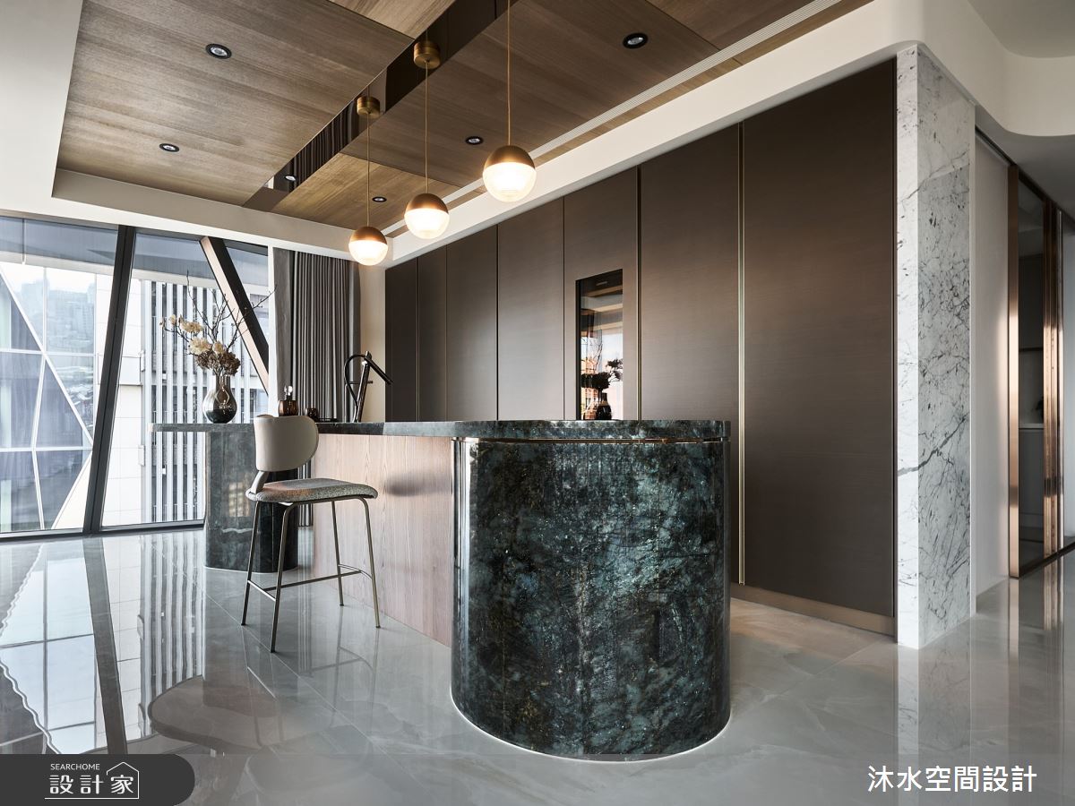 168坪毛胚屋＿現代奢華風吧檯中島案例圖片＿沐水空間設計＿沐水_30之26
