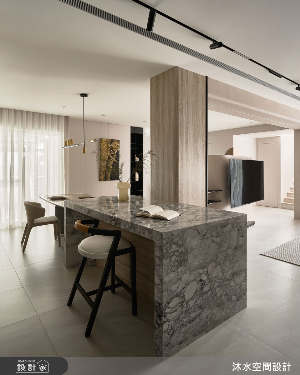 106坪老屋(31~40年)＿現代風餐廳中島案例圖片＿沐水空間設計＿沐水_31之16