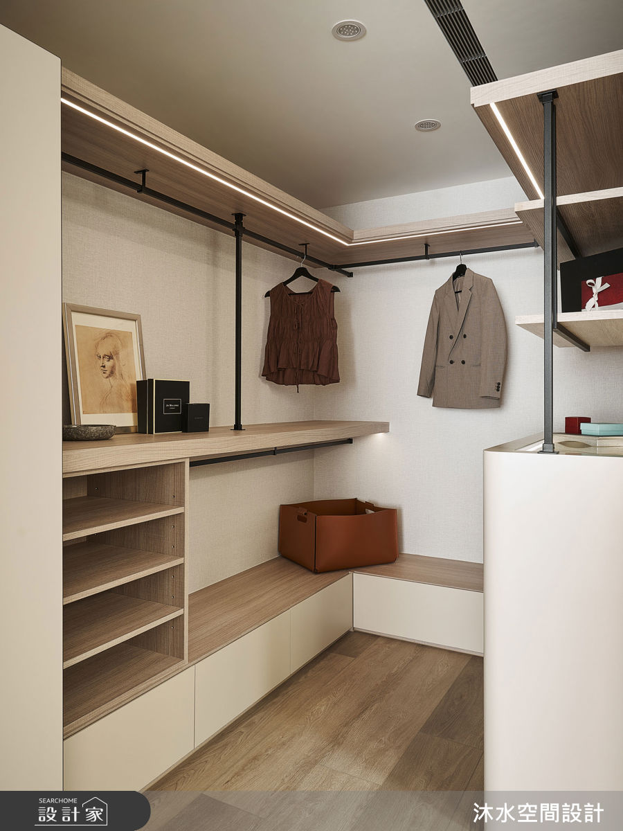 106坪老屋(31~40年)＿現代風更衣間案例圖片＿沐水空間設計＿沐水_31之48