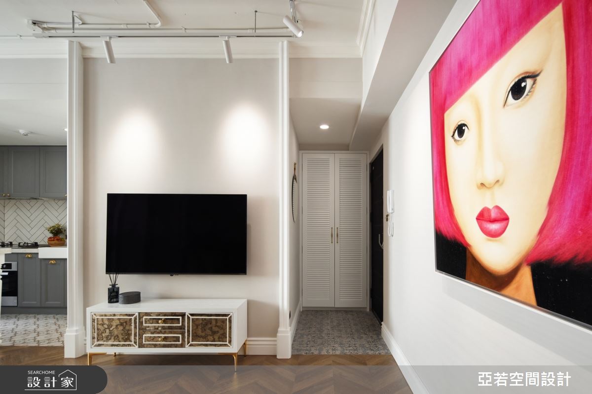 14坪中古屋(5~15年)＿美式風客廳案例圖片＿亞若設計有限公司＿亞若_03之1