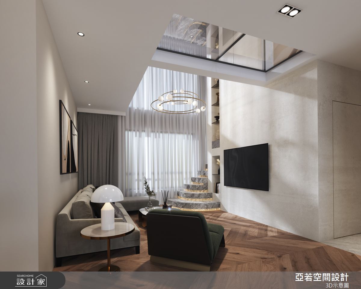 48坪老屋(16~30年)＿現代風客廳案例圖片＿亞若設計有限公司＿亞若_05之1