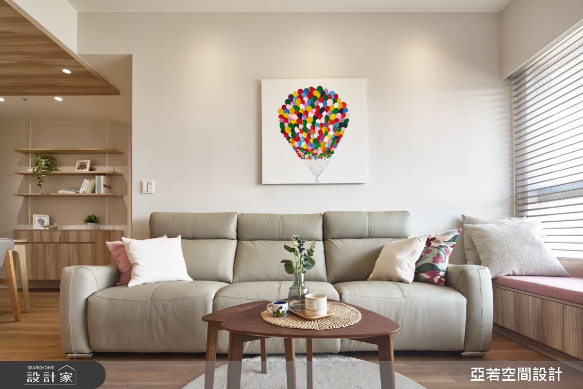 25坪預售屋＿北歐風客廳案例圖片＿亞若設計有限公司＿亞若_11之8
