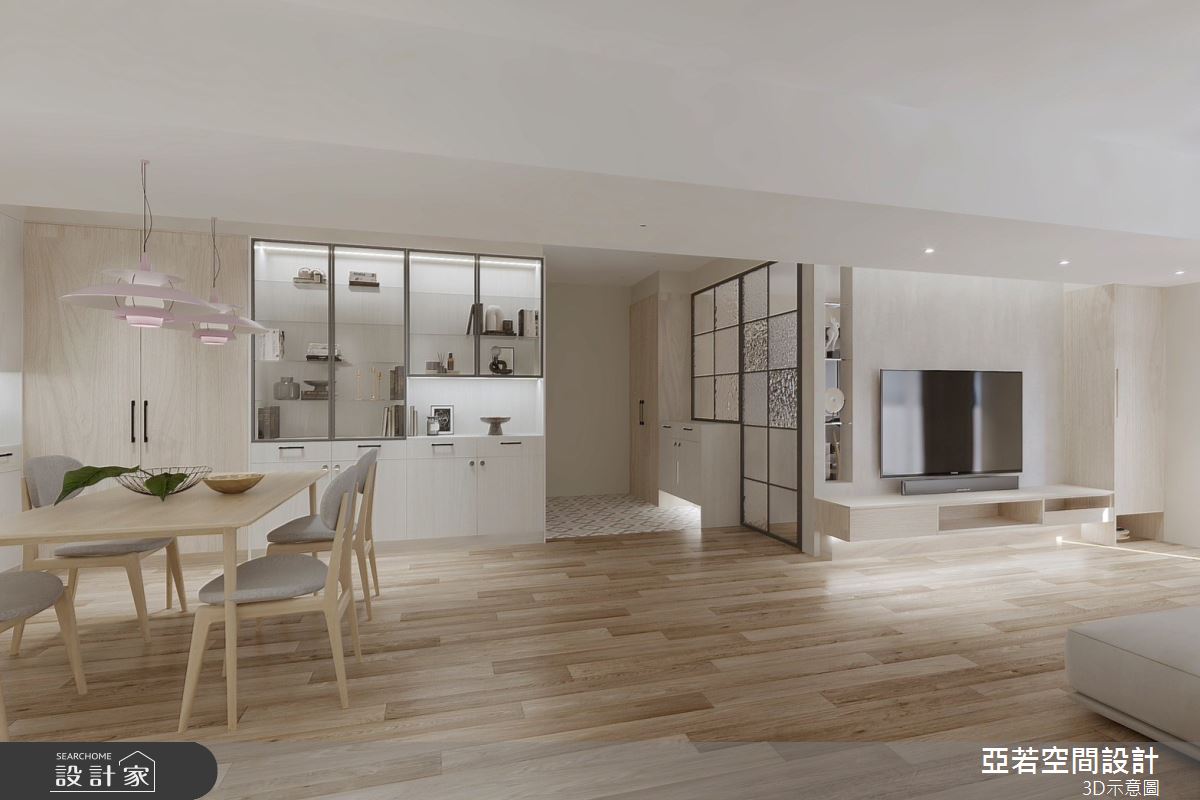 50坪老屋(16~30年)＿北歐風玄關客廳餐廳案例圖片＿亞若設計有限公司＿亞若_13之7