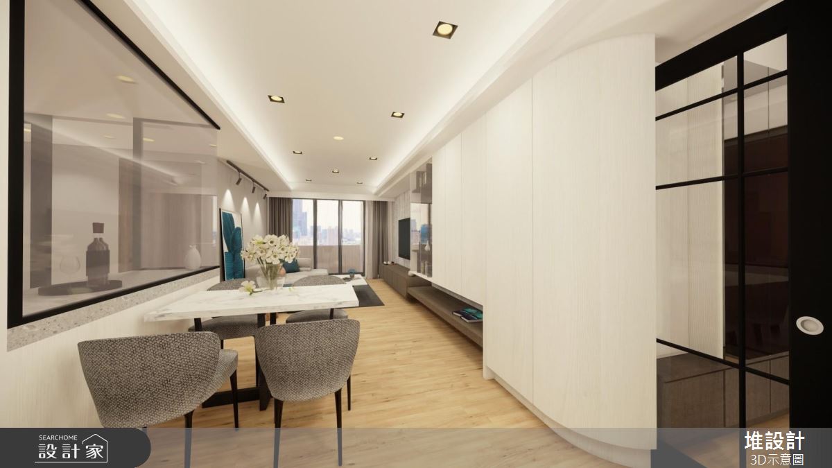 42坪新成屋(5年以下)＿現代風餐廳案例圖片＿堆設計室內裝修＿堆設計_03之5001