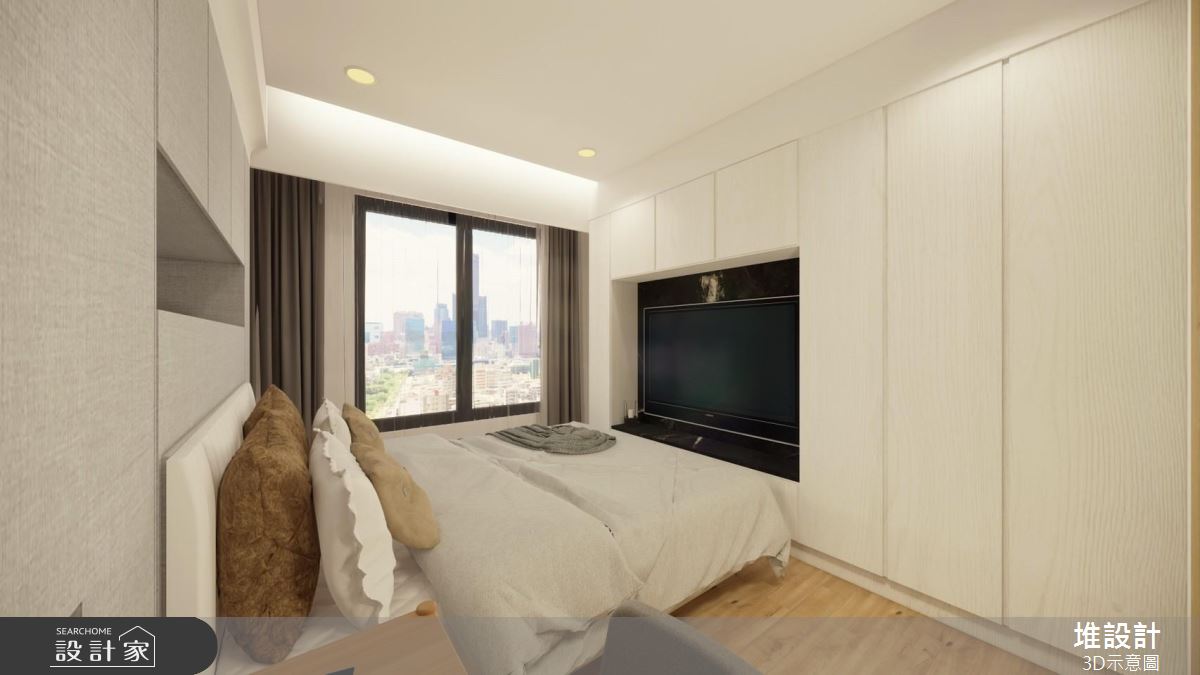 42坪新成屋(5年以下)＿現代風臥室案例圖片＿堆設計室內裝修＿堆設計_03之4428