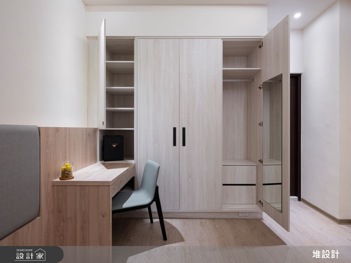 110坪老屋(41~50年)＿現代簡約風臥室案例圖片＿堆設計室內裝修＿堆設計_07之17