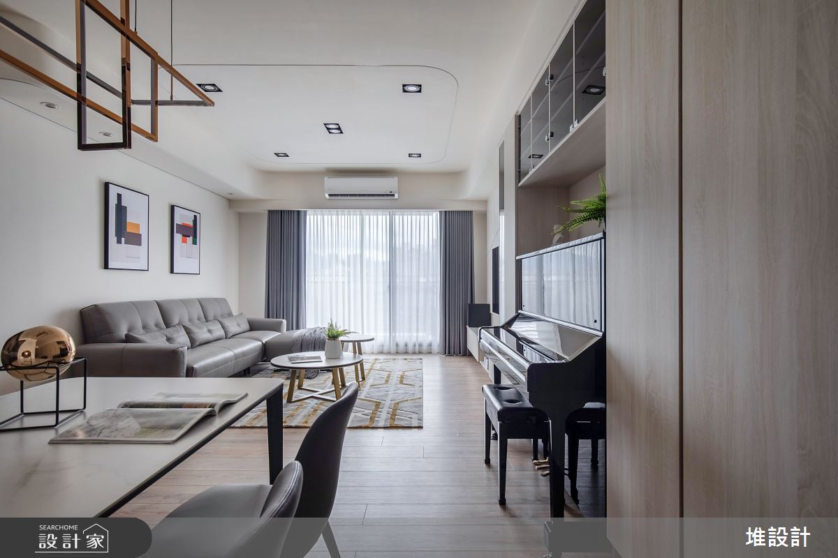 34坪新成屋(5年以下)＿現代風客廳案例圖片＿堆設計室內裝修＿堆設計_09之3