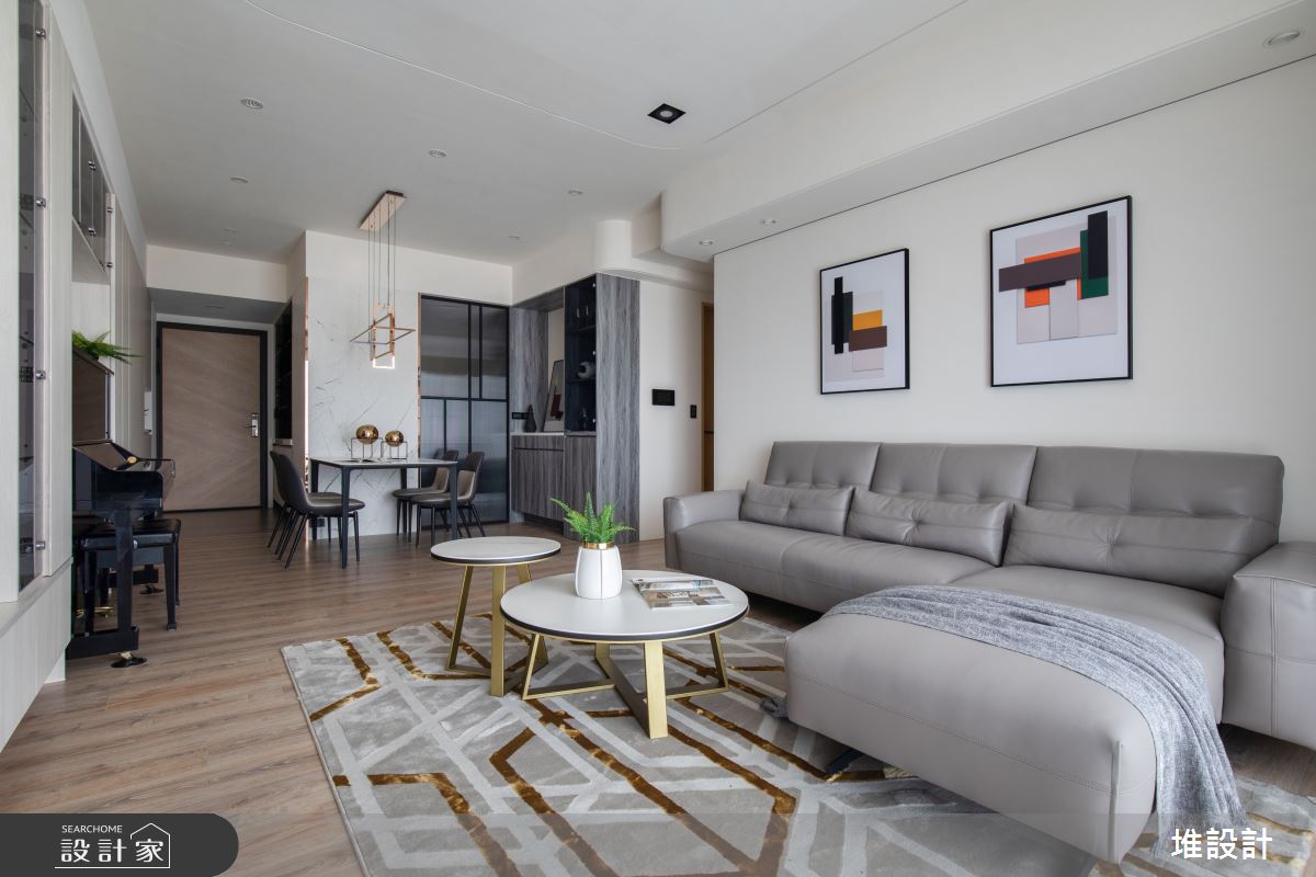 34坪新成屋(5年以下)＿現代風客廳案例圖片＿堆設計室內裝修＿堆設計_09之14