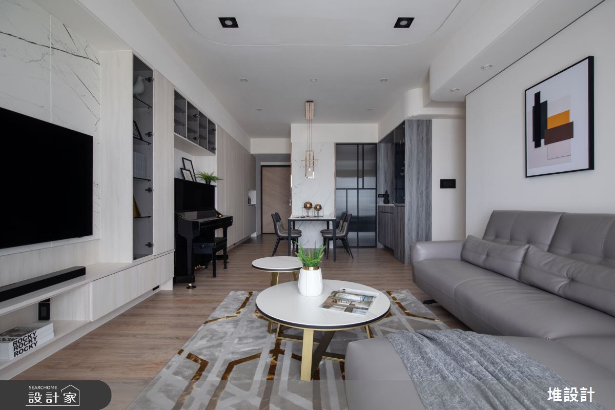 34坪新成屋(5年以下)＿現代風客廳案例圖片＿堆設計室內裝修＿堆設計_09之15