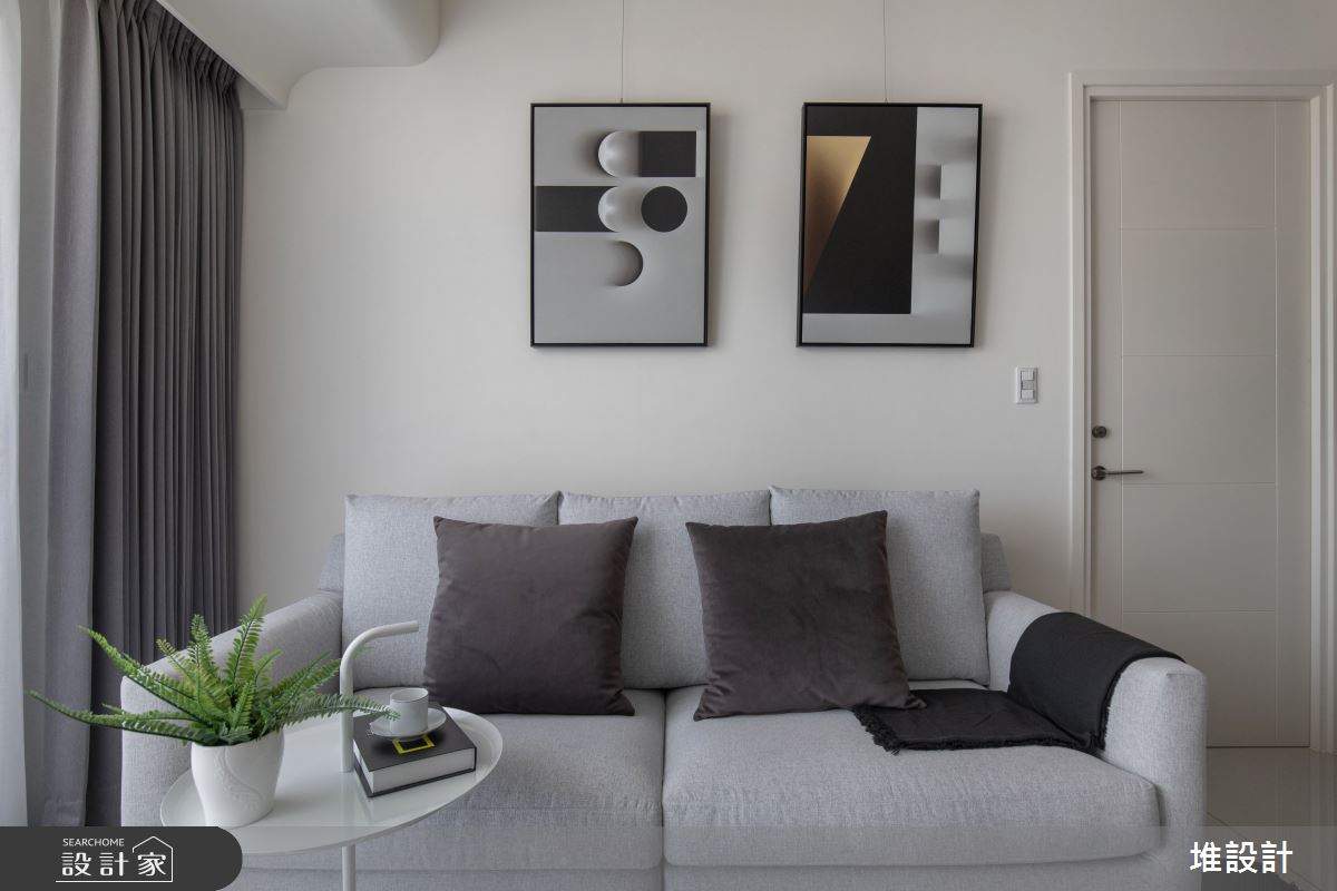 17坪新成屋(5年以下)＿現代北歐風客廳案例圖片＿堆設計室內裝修＿堆設計_12之9