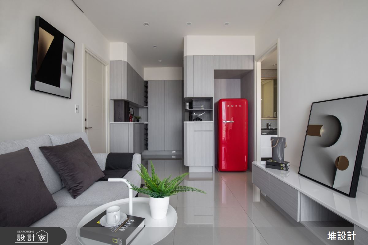 17坪新成屋(5年以下)＿現代北歐風玄關客廳案例圖片＿堆設計室內裝修＿堆設計_12之11