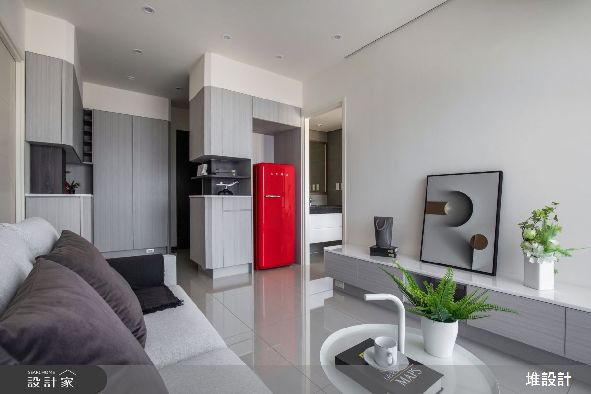 17坪新成屋(5年以下)＿現代北歐風玄關客廳案例圖片＿堆設計室內裝修＿堆設計_12之12