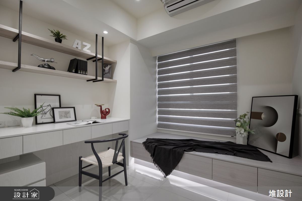 17坪新成屋(5年以下)＿現代北歐風書房臥榻多功能室案例圖片＿堆設計室內裝修＿堆設計_12之48