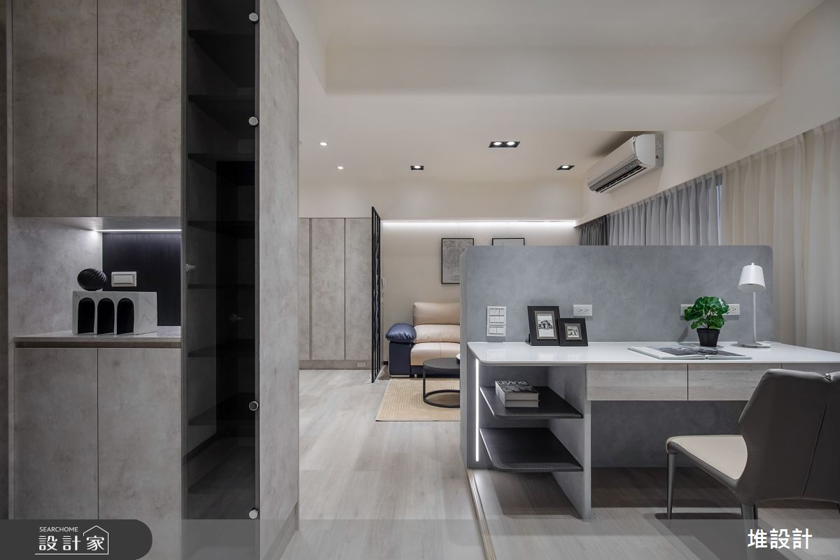 24坪新成屋(5年以下)＿現代工業風書房案例圖片＿堆設計室內裝修＿堆設計_13之19