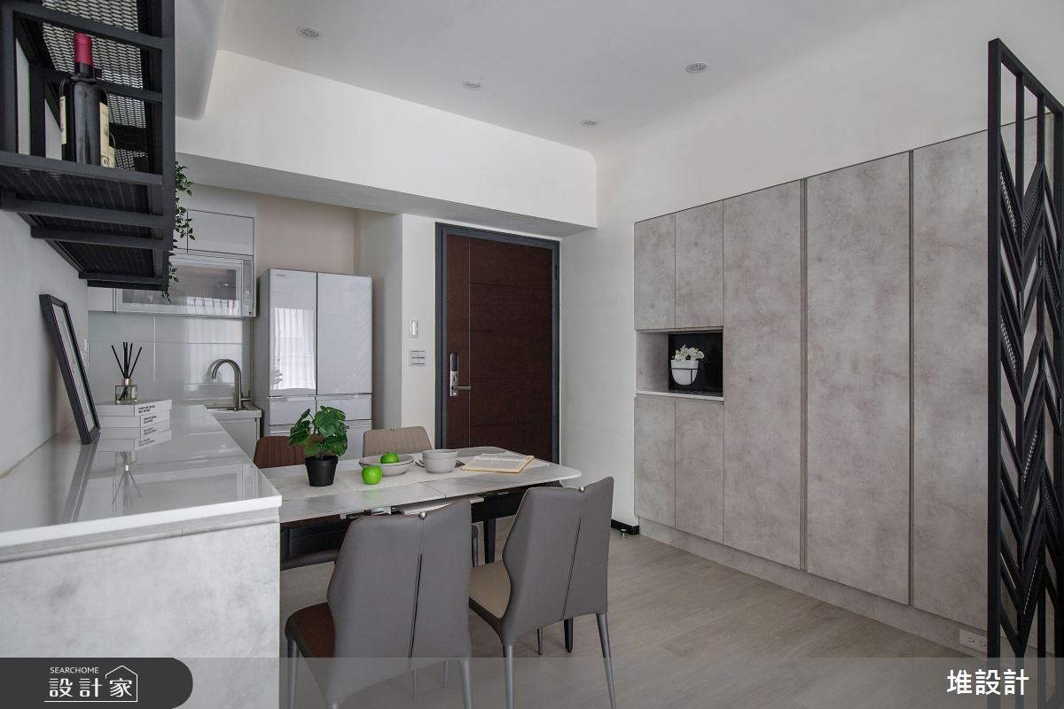 24坪新成屋(5年以下)＿現代工業風玄關餐廳廚房案例圖片＿堆設計室內裝修＿堆設計_13之2