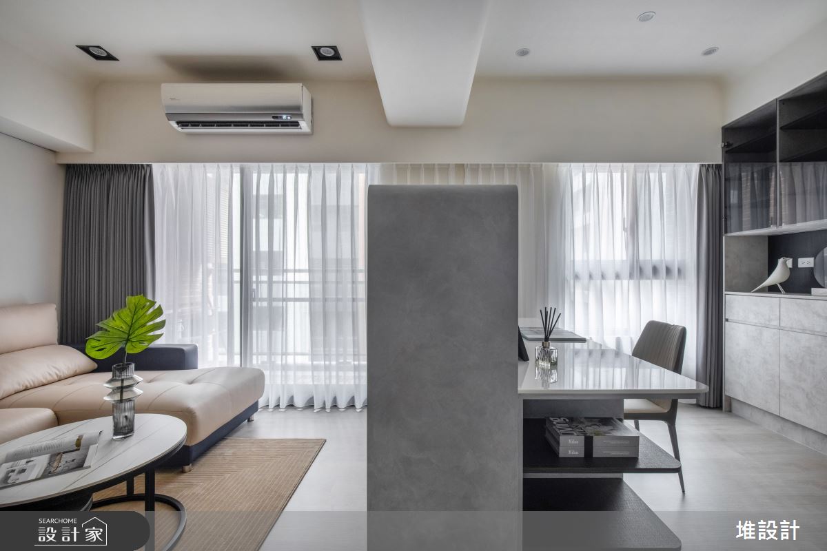 24坪新成屋(5年以下)＿現代工業風客廳書房案例圖片＿堆設計室內裝修＿堆設計_13之21