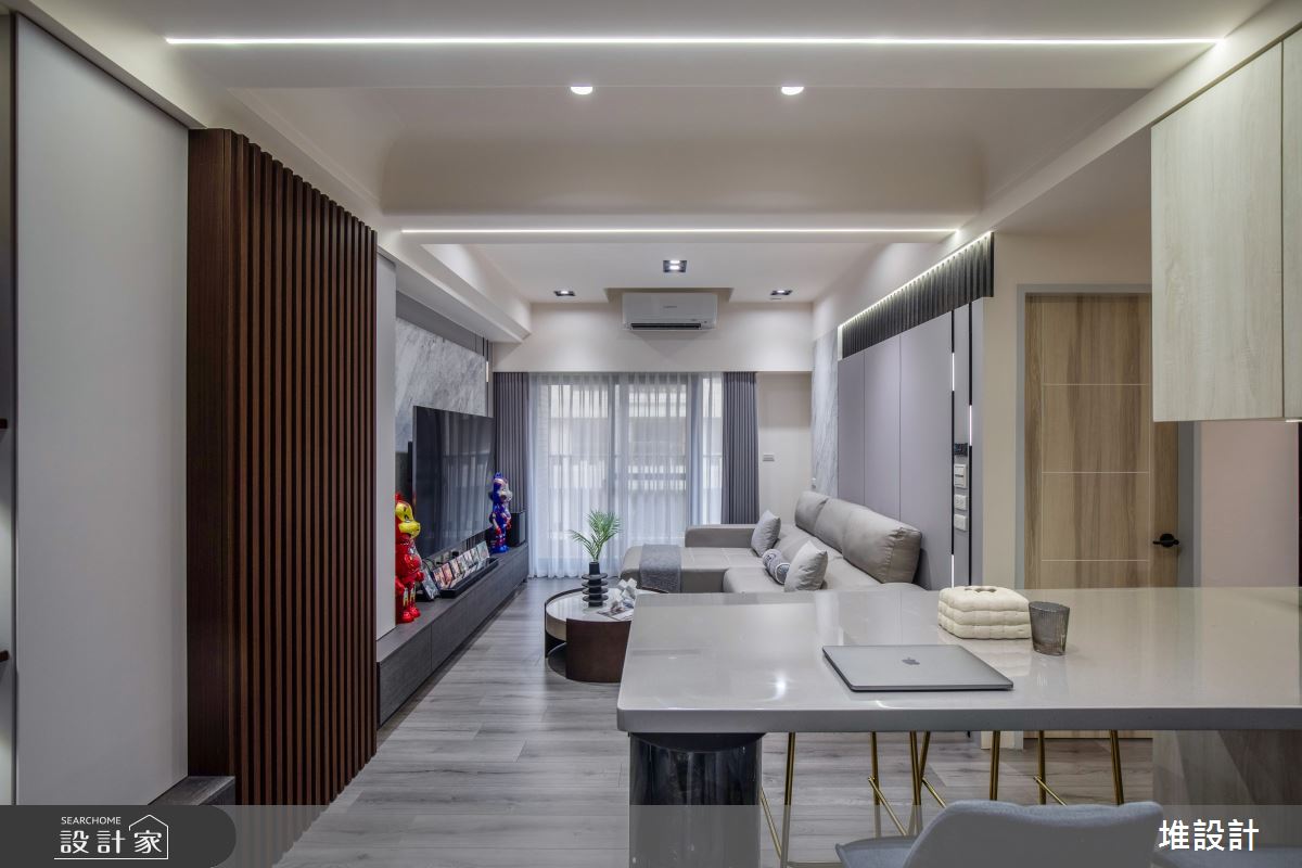 25坪新成屋(5年以下)＿現代風客廳餐廳吧檯案例圖片＿堆設計室內裝修＿堆設計_15之1