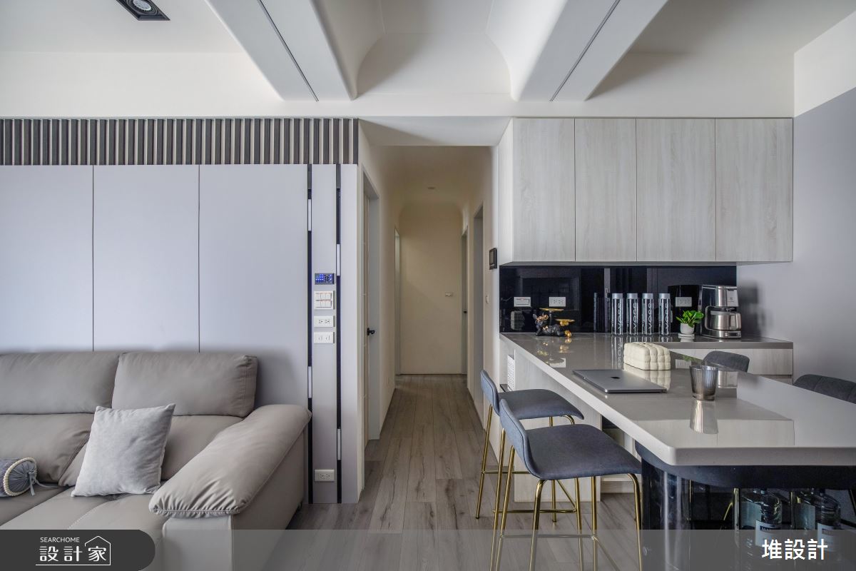 25坪新成屋(5年以下)＿現代風客廳餐廳吧檯案例圖片＿堆設計室內裝修＿堆設計_15之11